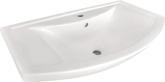 Тумба с раковиной Comforty Венеция 80 белый глянец, напольная