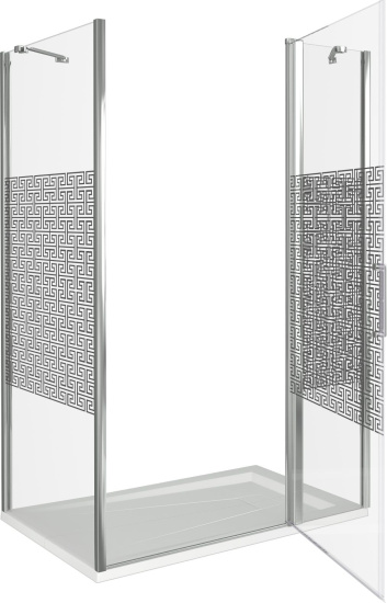 Душевой уголок Good Door Fantasy WTW+SP-F-CH 140x90