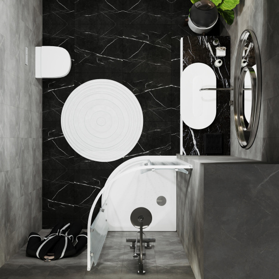 Душевой уголок Triton Риф 80x80 A с поддоном