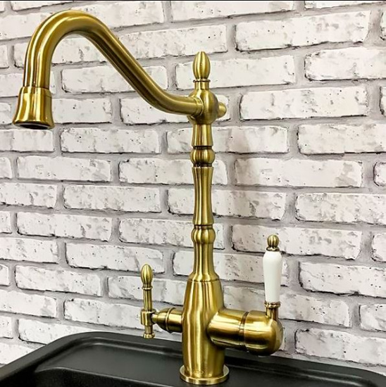 Смеситель для кухни Milacio Castellon Ceramic MC.515.BR бронза