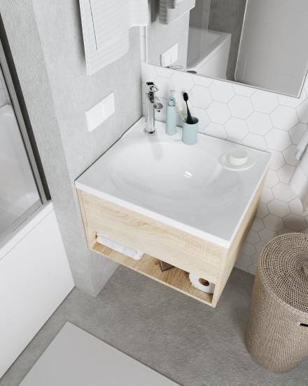 Мебель для ванной 1MarKa Naomi 60х50 дуб сонома