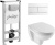Комплект Jacob Delafon Patio E5504-NF-M29 кнопка белая Комплект Jacob Delafon Patio E5504-NF-M29 кнопка белая