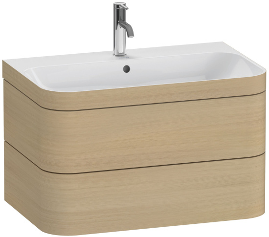 Тумба с раковиной Duravit Happy D.2 Plus 80 средиземноморский дуб