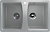 Мойка кухонная Ulgran U-402-310 серая