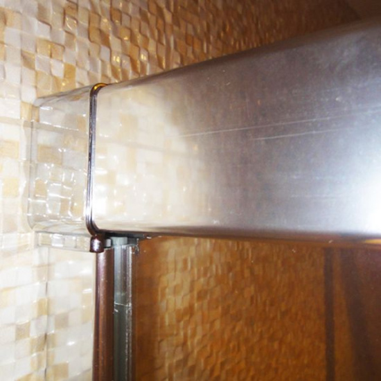 Шторка на ванну GuteWetter Slide Pearl GV-862 левая 95 см стекло бесцветное, профиль хром