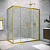 Душевой уголок Vegas Glass Z2P+ZPV NOVO 190*100 03 crystalvision, профиль золото матовое, стекло crystalvision