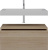 Тумба с раковиной Armadi Art Flat 80 подвесная, light oak