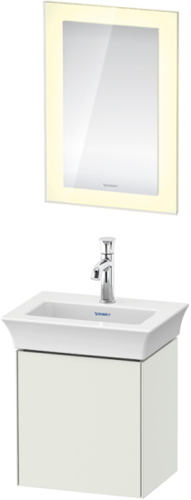 Тумба с раковиной Duravit White Tulip 45 шелковисто-матовый