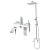 Душевая стойка Hansberge H5077W1, белый/хром Душевая стойка Hansberge H5077W1, белый/хром
