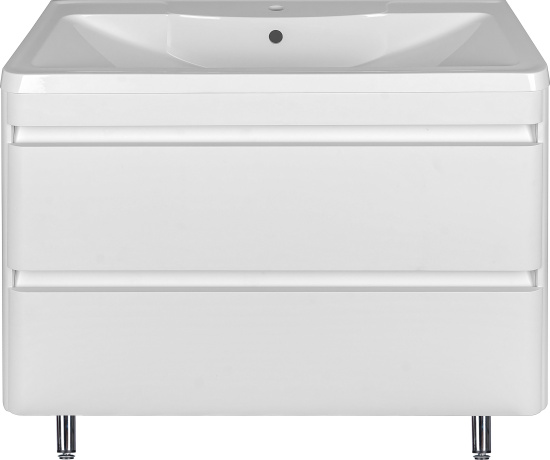 Тумба с раковиной Style Line Атлантика 100 Люкс Plus напольная, антискрейч