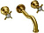 Смеситель для раковины Migliore Princeton 19348 с внутренней частью, бронза