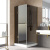 Душевой уголок Vegas Glass AFP-Fis LUX 90*100 05 07 L, профиль бронза, стекло графит