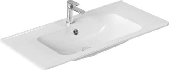 Тумба с раковиной Vincea Vico 100 белая глянцевая