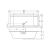 Акриловая ванна Riho Rething Cubic 180x80 Fall