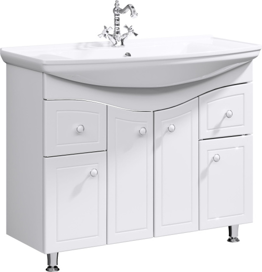 Тумба с раковиной Aqwella Franchesca 105, напольная