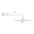 Верхний душ Webert AC0842010, золото Верхний душ Webert AC0842010, золото