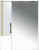 Зеркало-шкаф Misty Престиж 70 L золотая патина Зеркало-шкаф Misty Престиж 70 L золотая патина