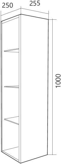 Полка 1MarKa Cube 25