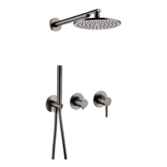 Душевая система Filarete Roun FL1030BG, графит