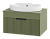 Тумба с раковиной Brevita Enfida 70 подвесная, зеленая
