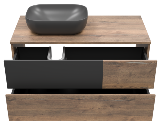 Тумба с раковиной Misty Коломбо 100 L подвесная