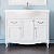 Тумба с раковиной ValenHouse Астер 105 белая, фурнитура хром