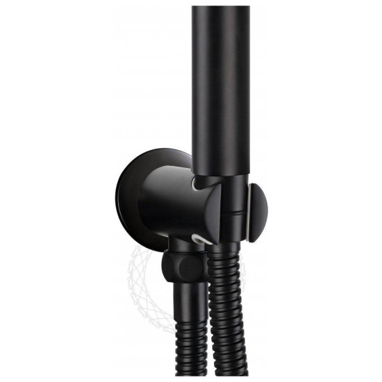 Душевая система Filarete Roun FL1023BL, черный