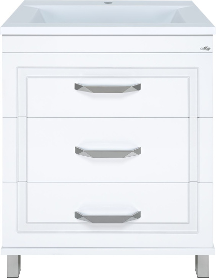 Тумба с раковиной Misty Терра 70 белая