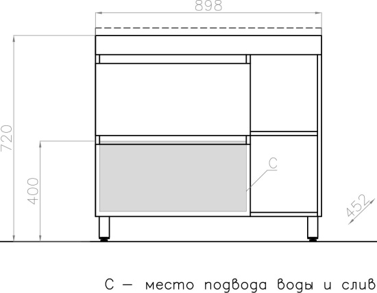 Мебель для ванной Style Line Берлин 90 соната