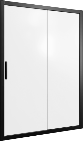 Душевая дверь в нишу Stworki Стокгольм DE019D2130200 130 см профиль черный матовый, стекло матовое