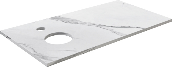 Мебель для ванной Diwo Элиста 100 белый мрамор, с раковиной Moduo 40 Ring