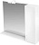Зеркало-шкаф Triton Джуно 100 R с подсветкой, белый