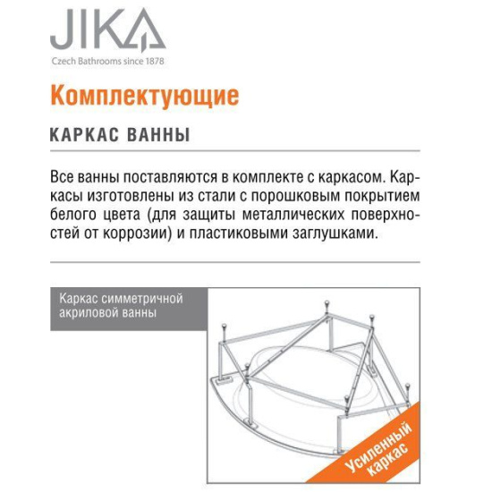 Акриловая ванна Jika Lucerne 140x140 см