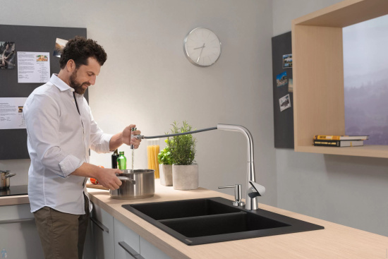 Смеситель для кухни Hansgrohe Talis Select M51 72824000 хром