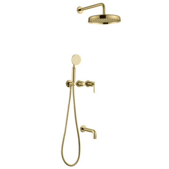 Душевая система Boheme Eterna 174-2-G с изливом