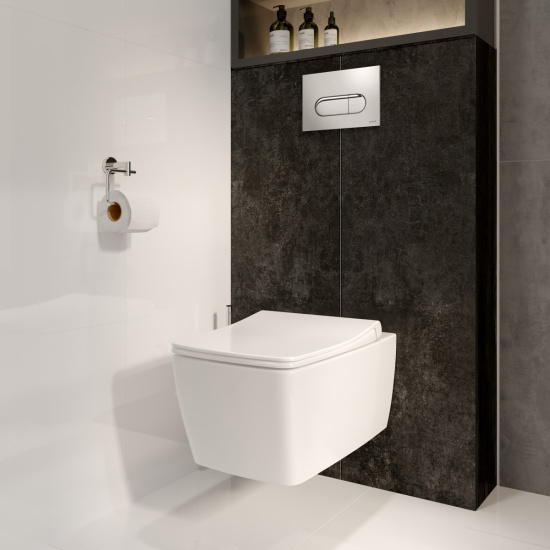 Унитаз подвесной VitrA Metropole Rim-ex 7672B003-0075 безободковый