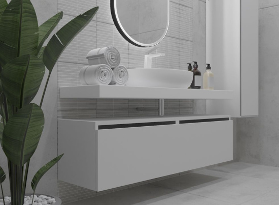Тумба Armadi Art Flat Valessi Uno-S 140 белый глянец