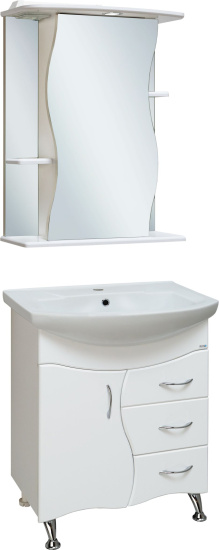 Зеркало-шкаф Runo Лилия 60