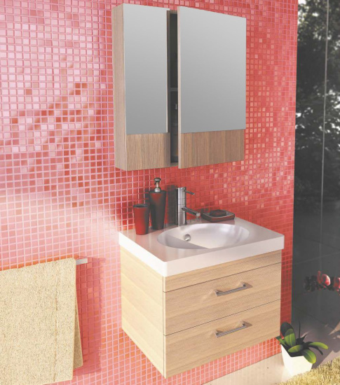 Зеркало-шкаф Comforty Ницца 60 сосна лоредо