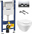 Инсталляция Geberit Duofix Delta 458.124.21.1 3 в 1 + унитаз подвесной Am.Pm Spirit FlashClean с сиденьем