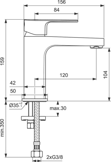Смеситель для раковины Ideal Standard Crafine D BC553AA