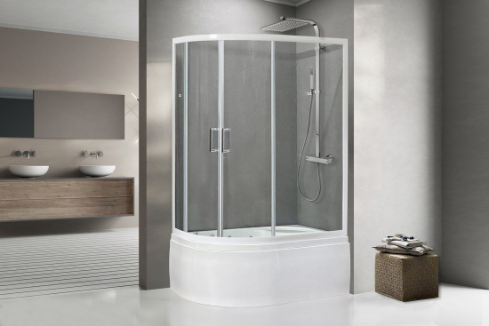 Душевой уголок Royal Bath RB 8120BK-T-R