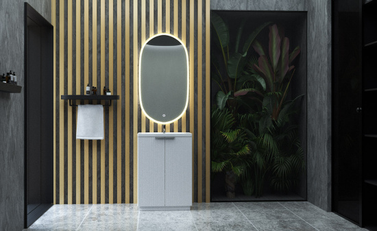 Тумба с раковиной Sanvit Рольф 61 белая матовая, напольная