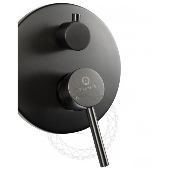 Душевая система Filarete Roun FL1024BG, графит