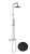 Душевая стойка Fiore Xenon 44NN0964 черная Душевая стойка Fiore Xenon 44NN0964 черная