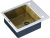 Мойка кухонная Zorg Inox Glass GL-6051-WHITE-BRONZE белое стекло Мойка кухонная Zorg Inox Glass GL-6051-WHITE-BRONZE белое стекло