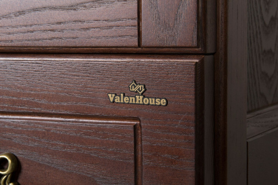 Пенал ValenHouse Эллина 40 R кальяри, фурнитура бронза