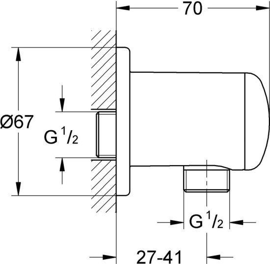 Душевой комплект Grohe BauFlow 29046000 + 27929002 + 28671000