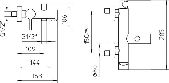 Смеситель для ванны Bossini OKI Z005101.030