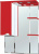 Зеркало-шкаф Bellezza Эйфория 80 L красный Зеркало-шкаф Bellezza Эйфория 80 L красный